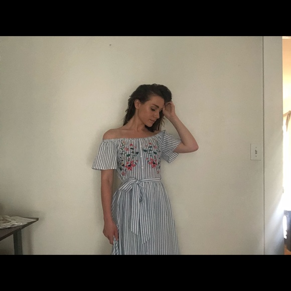 BEAUTIFUL tea length summer dress - Picture 3 of 4